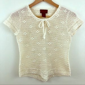 Ralph by Ralph Lauren Hand Knit Top XS